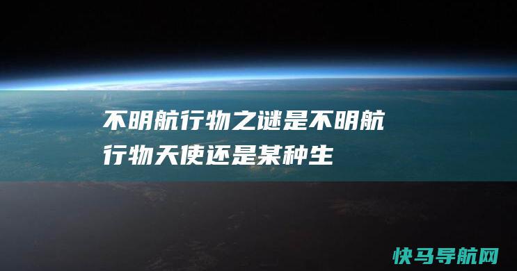 不明航行物之谜：是不明航行物、天使还是某种生物退出了地球？