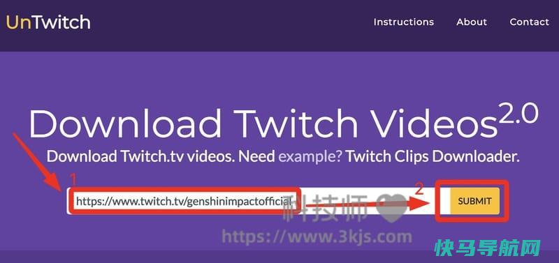 UnTwitch – twitch视频下载在线工具(含教程) – 