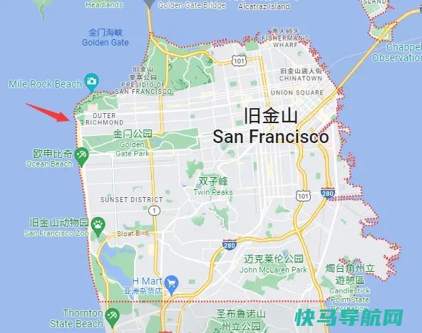 Google Map San Francisco 搜索结果