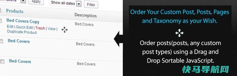 WordPress 网站文章、分类实现自定义排序插件: Simple Custom Post Order