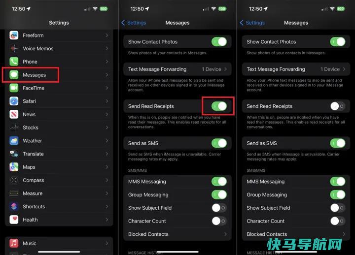 文章:《回答之前：如何打开和关闭Apple iMessage阅读回执》_配图5