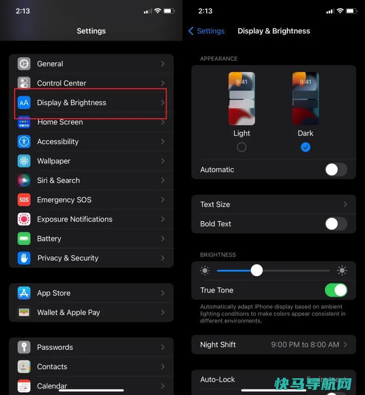 文章:《省去你的眼睛：在iPhone和iPad上启用黑暗模式》_配图1