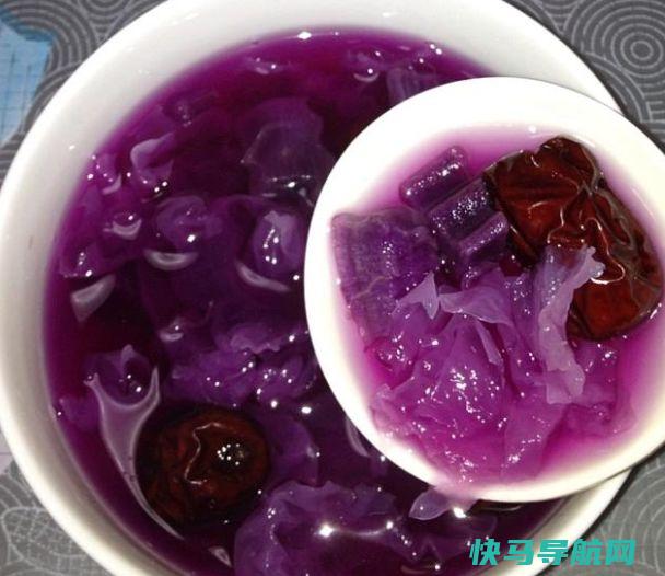 紫薯加一宝煮汤，喝一碗，，软化血管，腰围