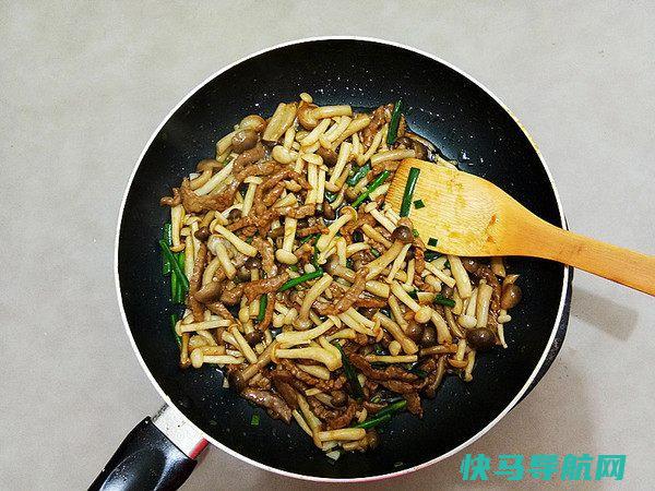 这款双菇牛肉丝原来是的，老婆抢着吃，厨房小