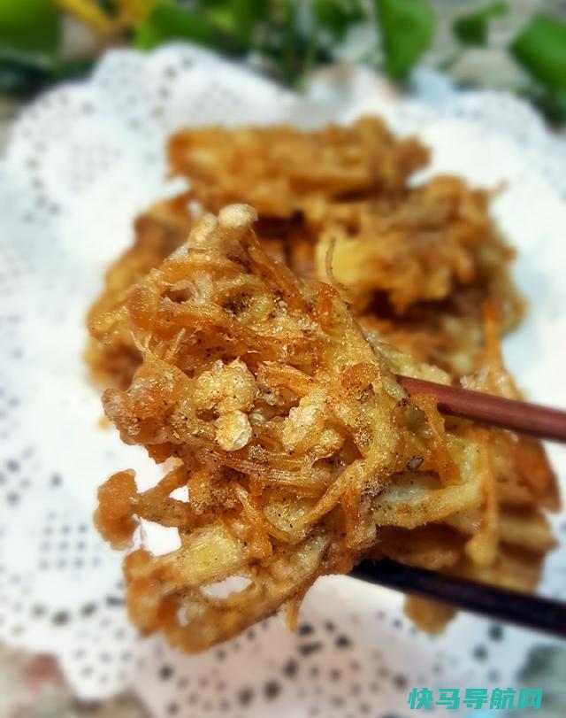 10分钟搞定的快手菜，香炸金针菇，宝宝的最爱！