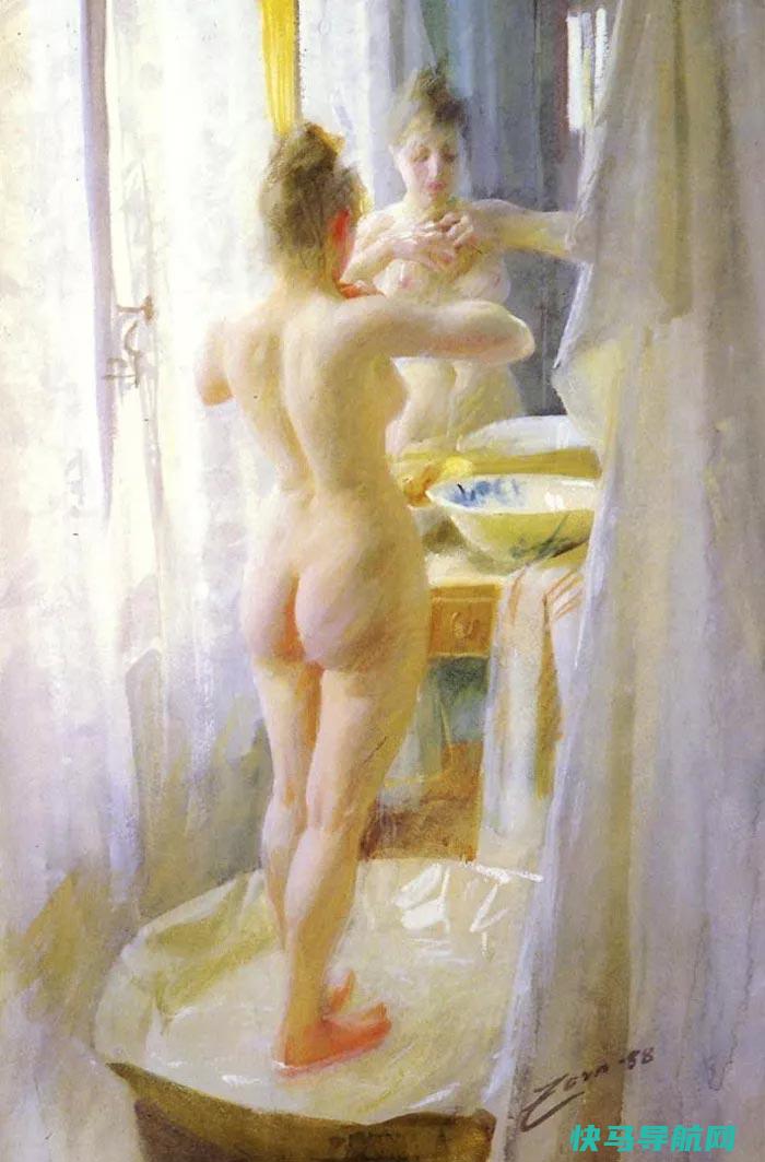 世界人体油画中的绝色美女